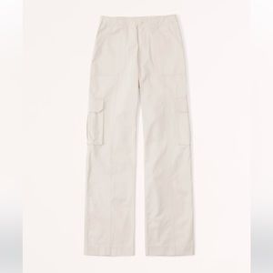 Abercrombie & Fitch Relaxed Cargo Pant, Cream, Size 29 Short